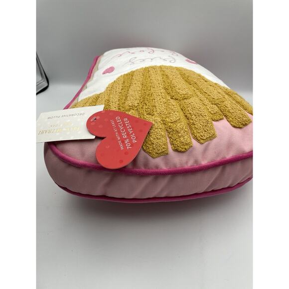 Isaac Mizrahi Fries Before Guys Pillow Cushion Valentines Day -Rare- New w/ Tags - Picture 9 of 10